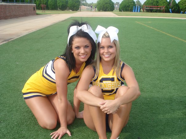 Young cheerleaders outdoor amateur